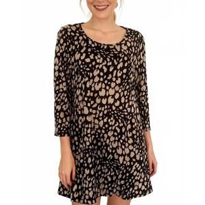NEW ENMAIN long sleeve tunic dress in black